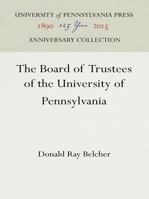 cover image of The Board of Trustees of the University of Pennsylvania